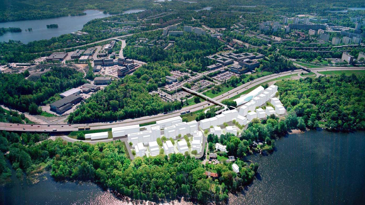 24Storage bygger lageranläggning som bullerbarriar i Farsta - Stockholm